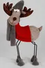 Weihnachts-Rentier mit Wackelkörper 55cm Weihnachtsdeko Produktbild-Vorschau 2