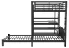 Hochbett 90 x 200 cm , Schwarz , MDF und Metall , Produktbild-Vorschau 13