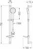 Mexen Sabre DB74 zestaw wannowy, chrom - 72103DB74-00 Podgląd zdjęcia produktu 4