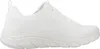 A side view of a white Skechers Bobs Sport sneaker. Voir les images du produit