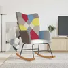 vidaXL Hojdacie kreslo Patchwork Fabric Náhľad obrázku produktu 2