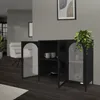 ML-Design Witryna 120x93x40cm Czarna witryna z 4 Podgląd zdjęcia produktu 9