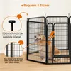 Yaheetech 16-teilig Welpenlaufstall Welpengitter 100 cm H, Produktbild-Vorschau 5