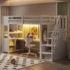 Flieks etagebed 90x200 cm met bureau en plank, Productafbeelding-voorbeeld 1