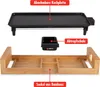 ALPINA Teppanyaki-Grill, 2000 W, 43x22,5 cm, Bambusgehäuse Produktbild-Vorschau 3