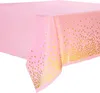 Duocute 4 pezzi tovaglia rosa oro per feste 137x274cm per Anteprima dell’immagine prodotto 1