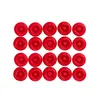A grid of red plastic caps for sealant cartridges. Produktbild-Vorschau