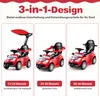 COSTWAY 3in1 Rutschauto, Rutscher Auto mit Schiebestange, Produktbild-Vorschau 4