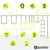 HyperMotion Ninja Slackline-Set pour enfants - 10 Voir les images du produit 3