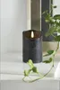 Świeca Led woskowa pieńkowa FLAMME RUSTIC czarna 12,5cm Podgląd zdjęcia produktu 4
