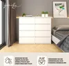 YUMEBLY | Kommode mit 8 Schubladen 120x97x40 cm Schrank für Produktbild-Vorschau 5