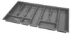 Besteckeinsatz Besteckkasten 80 cm Schubkasten grau Produktbild-Vorschau 2
