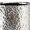 Vase/Blumenvase gehammert - silber - 31 cm - Keramik Produktbild-Vorschau 2