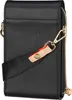 A black crossbody purse bag with a black strap and gold hardware. Anteprima dell’immagine prodotto