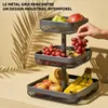 Étagère à fruits eluno, corbeille à pain carrée à 3 étages, Voir les images du produit 4