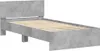 vidaXL Giroletto con testiera grigio cemento 100x200 cm Anteprima dell’immagine prodotto 3