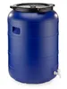 A blue plastic barrel with a black lid and a white spigot, shown against a white background. Náhled obrázku produktu