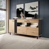 Masseno Kommode MADDALENA 165 cm Sideboard und 3 Türen für Produktbild-Vorschau 2