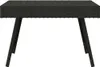 vidaXL Table d'appoint pliante noire 60x40x38 cm Poly rotin Voir les images du produit 3