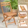 COSTWAY 3dílný skládací bistro set, 2 zahradní židle a Náhled obrázku produktu 6