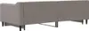 vidaXL Tagesbett Ausziehbar Taupe 90x200 cm Stoff Produktbild-Vorschau 9