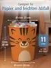 itenga Papierkorb Tiermotiv - TIGER - Kawaii Design - ca 11 Produktbild-Vorschau 2