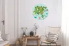 MuchoWow® Aluminium Wandkreis Weltkarte Kinder - Asien - Produktbild-Vorschau 5