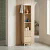 Colonna di stoccaggio decorativa in legno con 3 ripiani e 2 Anteprima dell’immagine prodotto 6