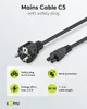 Goobay Netzanschlusskabel (Schutzkontakt); 1,8 m, Schwarz, Produktbild-Vorschau 6