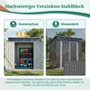 Geräteschuppen Gerätehaus Metall Gartenhaus Satteldach Produktbild-Vorschau 4