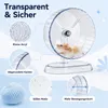 Hamsterrad leise 21cm transparent Kugellager geräuscharm Produktbild-Vorschau 2