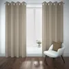 Home Elements Dimout-Vorhänge Taupe, 2er-Set, je 140 × 245 Produktbild-Vorschau 3