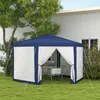 Gartenpavillon, 6-eckig, Netzvorhänge, Metallgestell, Produktbild-Vorschau 2