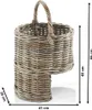 Kobolo pleciony rattanowy kosz na schody - kubu szary - z Podgląd zdjęcia produktu 3
