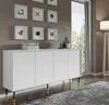 Cassettiera SHERWOOD 4D 180 cm BIANCA OPACO fronti fresati Anteprima dell’immagine prodotto 2