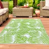 Outdoor-Teppich in Palmenblattmuster in grün Größe - 180 x Produktbild-Vorschau 1
