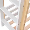 A close-up view of the wooden and white structure of a bunk bed. Náhled obrázku produktu