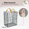 Wäschekorb 35L aus Metall geflochten, Nischenkorb Dekokorb Produktbild-Vorschau 7