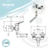 tecuro Wand - Spültischarmatur, glanzverchromt, Produktbild-Vorschau 4