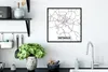 MuchoWow® Gerahmtes Poster Detmold - Karte - Stadtplan Produktbild-Vorschau 3