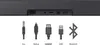 Diagrams of various audio input connectors and a Bluetooth symbol are shown below a soundbar. Anteprima dell’immagine prodotto