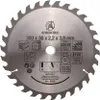 A circular saw blade with text and icons printed on its surface. Anteprima dell’immagine prodotto