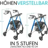 Leichter Indoor Rollator IR10+ Blau - Wohnungsrollator Produktbild-Vorschau 4