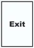 Exit Schild mit Text Ausgang hochkant A0 (841x1189mm) Produktbild-Vorschau 1