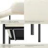 tectake® Křeslo Doé čalouněné 58 x 62 x 85 cm Náhled obrázku produktu 6