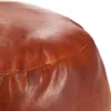 Taburetka žltohnedá 60x30 cm pravá kozia koža Náhľad obrázku produktu 2