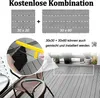 FIVMEN Balkon Bodenbelag WPC Terrassenfliesen Holzoptik Produktbild-Vorschau 8