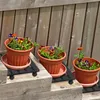 LARS360 2 roulettes pour plantes WPC Angulaires 30x30cm Voir les images du produit 8