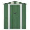 vidaXL Casetta da giardino Verde 192x357x223 cm Acciaio Anteprima dell’immagine prodotto 4