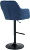 Barhocker Natoma Samt schwarz blau Produktbild-Vorschau 4